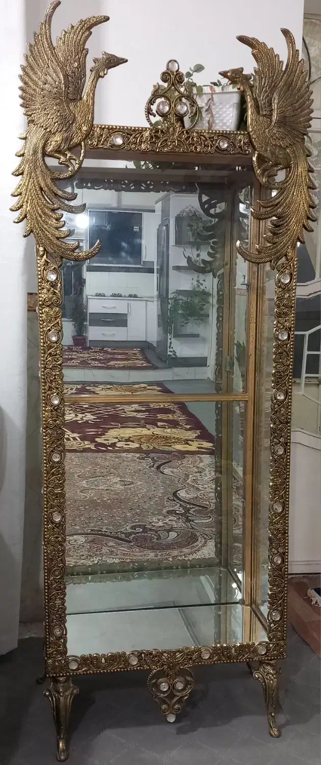 بوفه و آینه طرح برنز|بوفه، ویترین، کنسول|اردبیل, |دیوار
