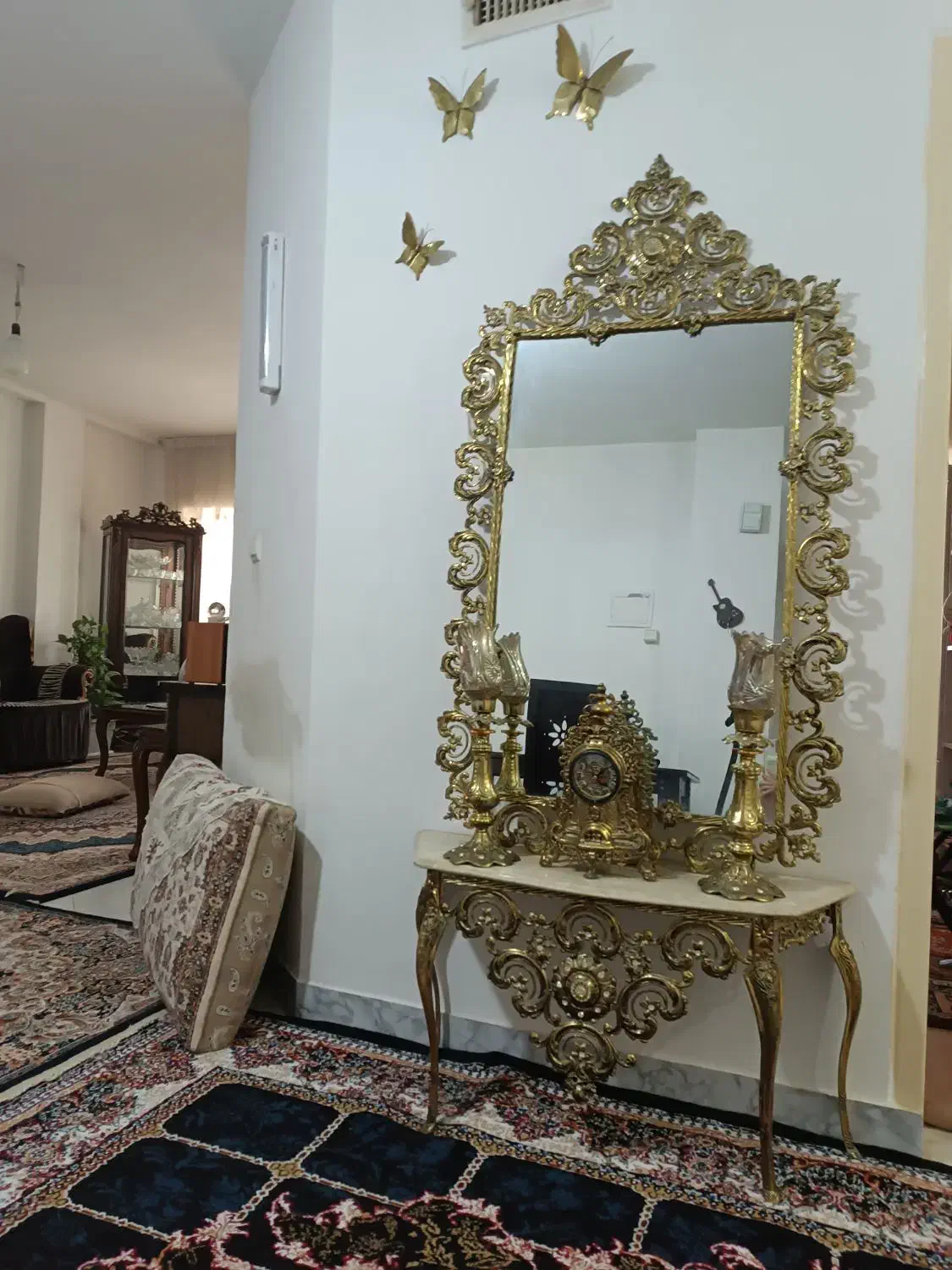 آینه شمعدان برنجی|آینه|پاکدشت, شهرک امام رضا|دیوار