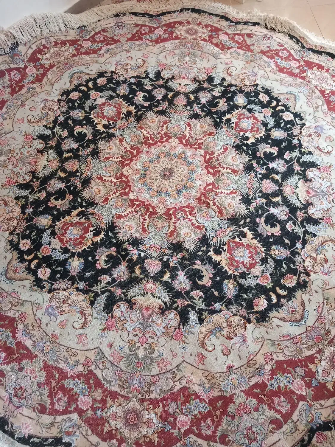 فرش گرد دایره علیا تبریز|فرش|تهران, سعادت‌آباد|دیوار