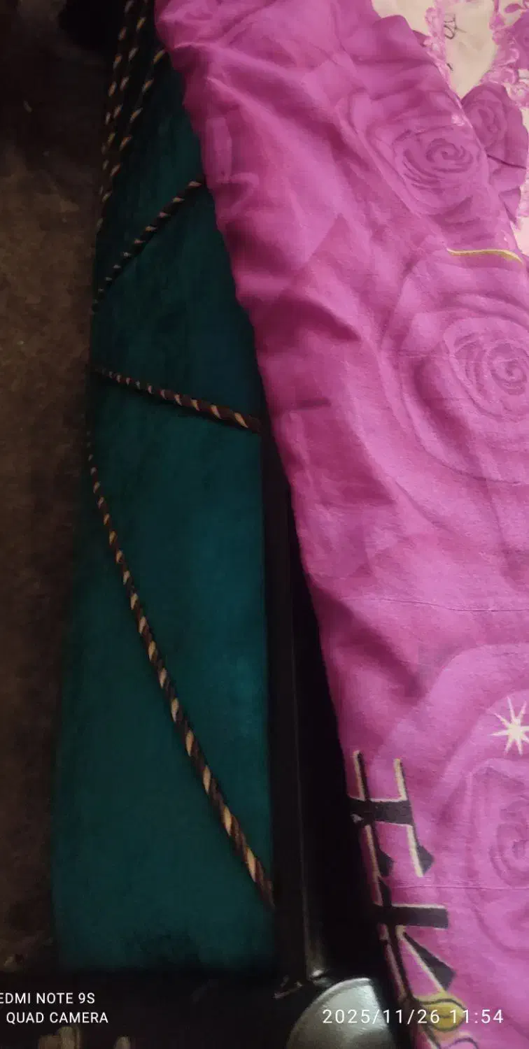 تخت یکنفره فلزی فیروزه ای|تخت و سرویس خواب|ساری, |دیوار