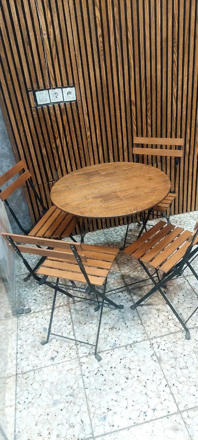 میز و صندلی تاشو چوبی|میز و صندلی غذاخوری|نجف‌آباد, طالقانی|دیوار