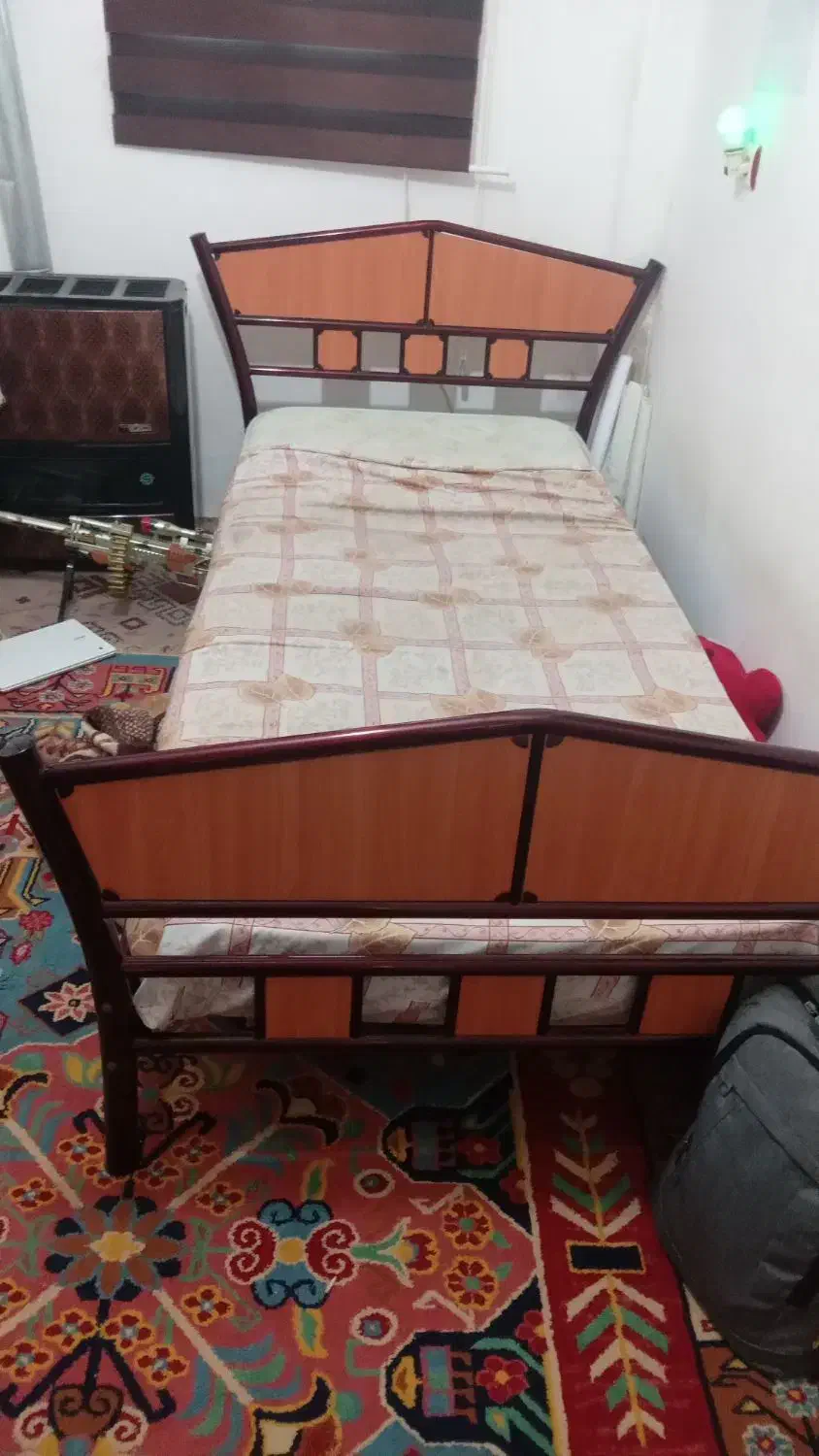 تخت خواب فلزی|تخت و سرویس خواب|رودسر, |دیوار