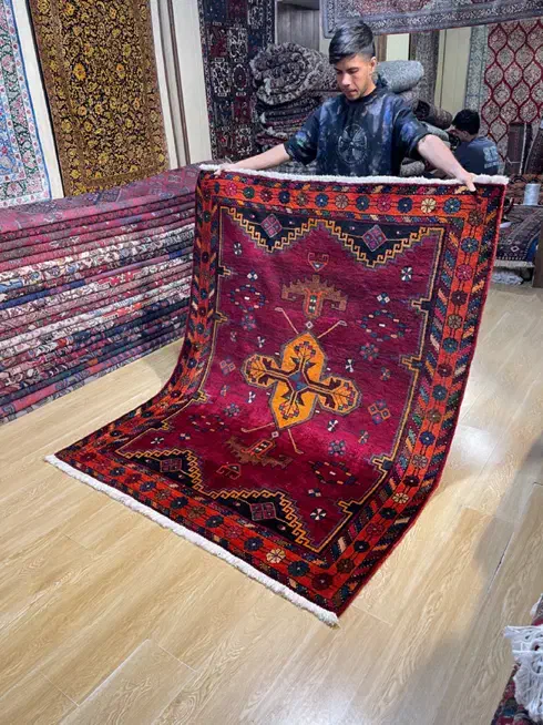فرش ۳ متری لری تمام رنگ گیاهی|فرش|تهران, سلسبیل شمالی|دیوار