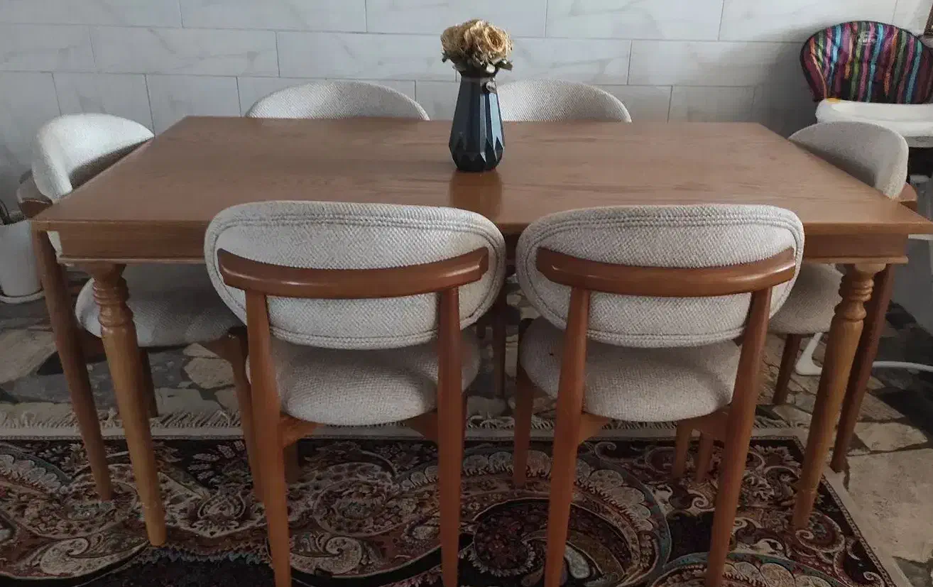 میز ناهار خوری|میز و صندلی غذاخوری|نیشابور, مدرس|دیوار