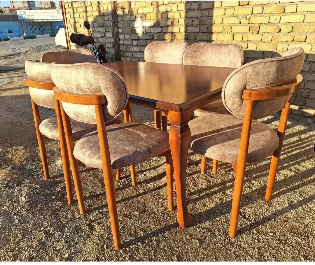 ناهارخوری چوب روس|میز و صندلی غذاخوری|دورود, |دیوار