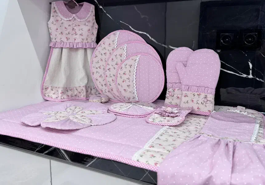 دوخت انواع سرویس آشپزخانه و عروس|سفره، حوله، دستمال آشپزخانه|قم, نیروگاه|دیوار