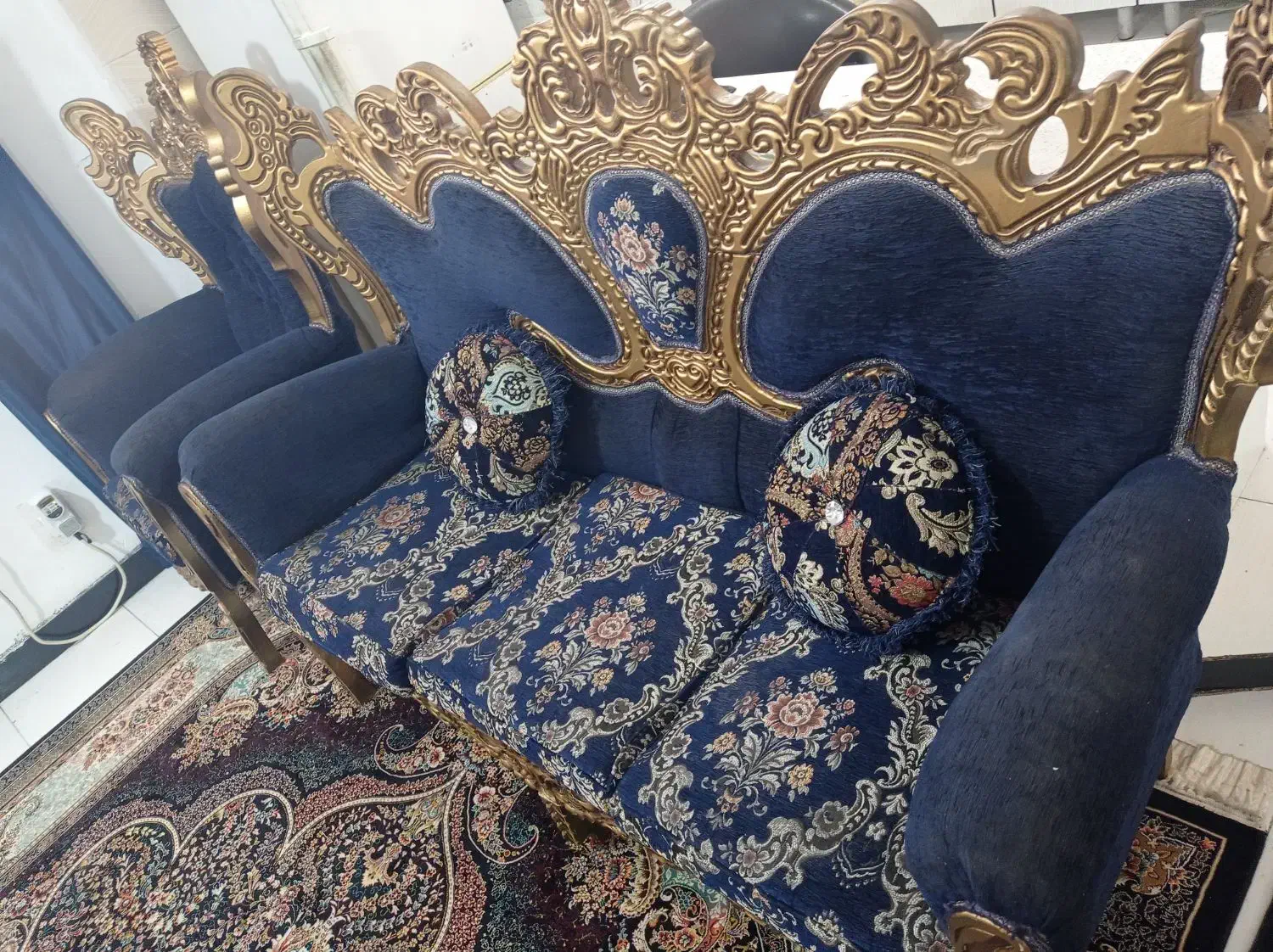 مبل سلطنتی 7نفره|مبلمان خانگی و میز عسلی|بندرعباس, |دیوار