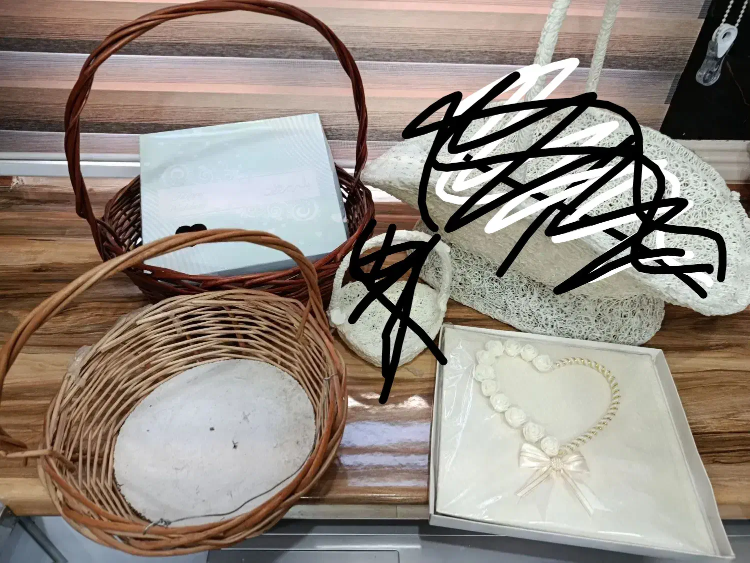 سبد حصیری|صنایع دستی و سایر لوازم تزئینی|ری, شهادت|دیوار