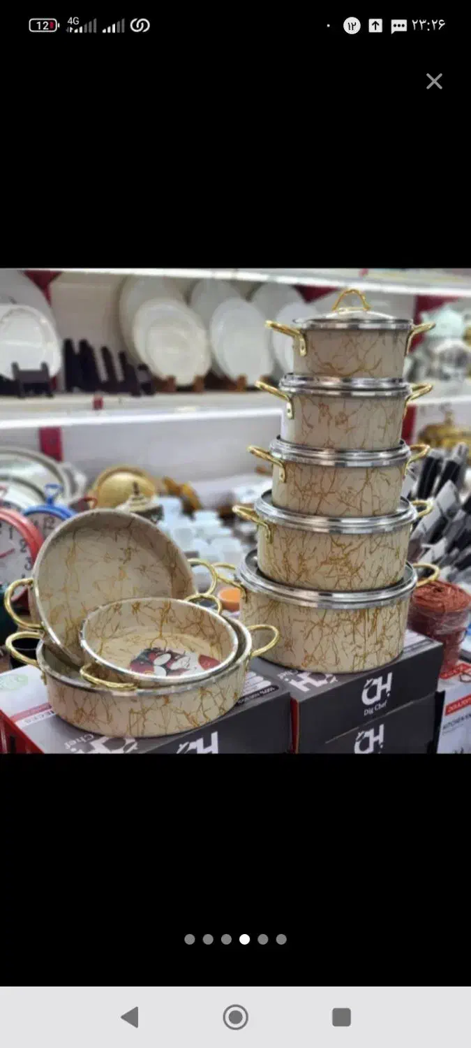 سرویس قابلمه ۱۴پارچه سنگی2600ت|ظروف پخت‌وپز|اردبیل, |دیوار