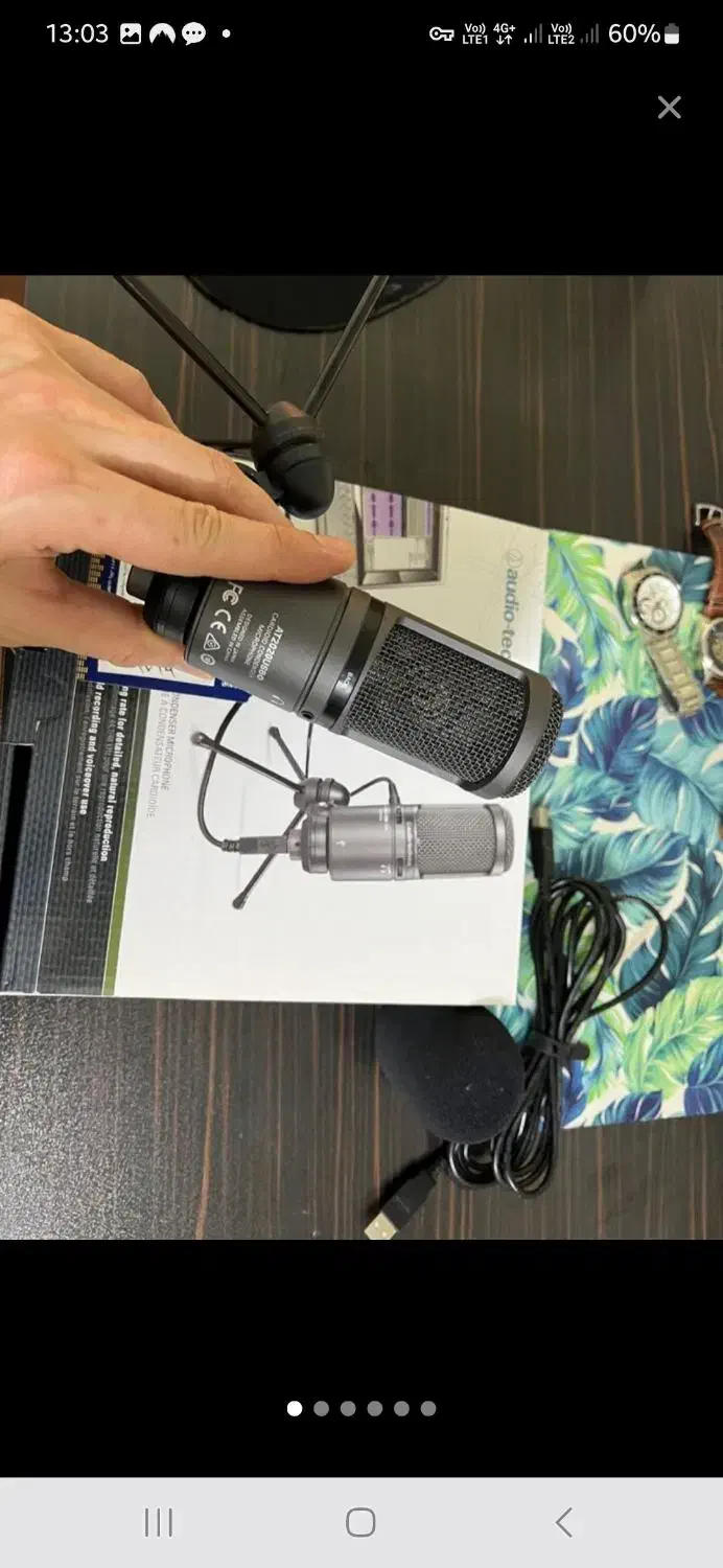 میکروفن audio technica at2020 plus|صوتی و تصویری|مشهد, دانشجو|دیوار