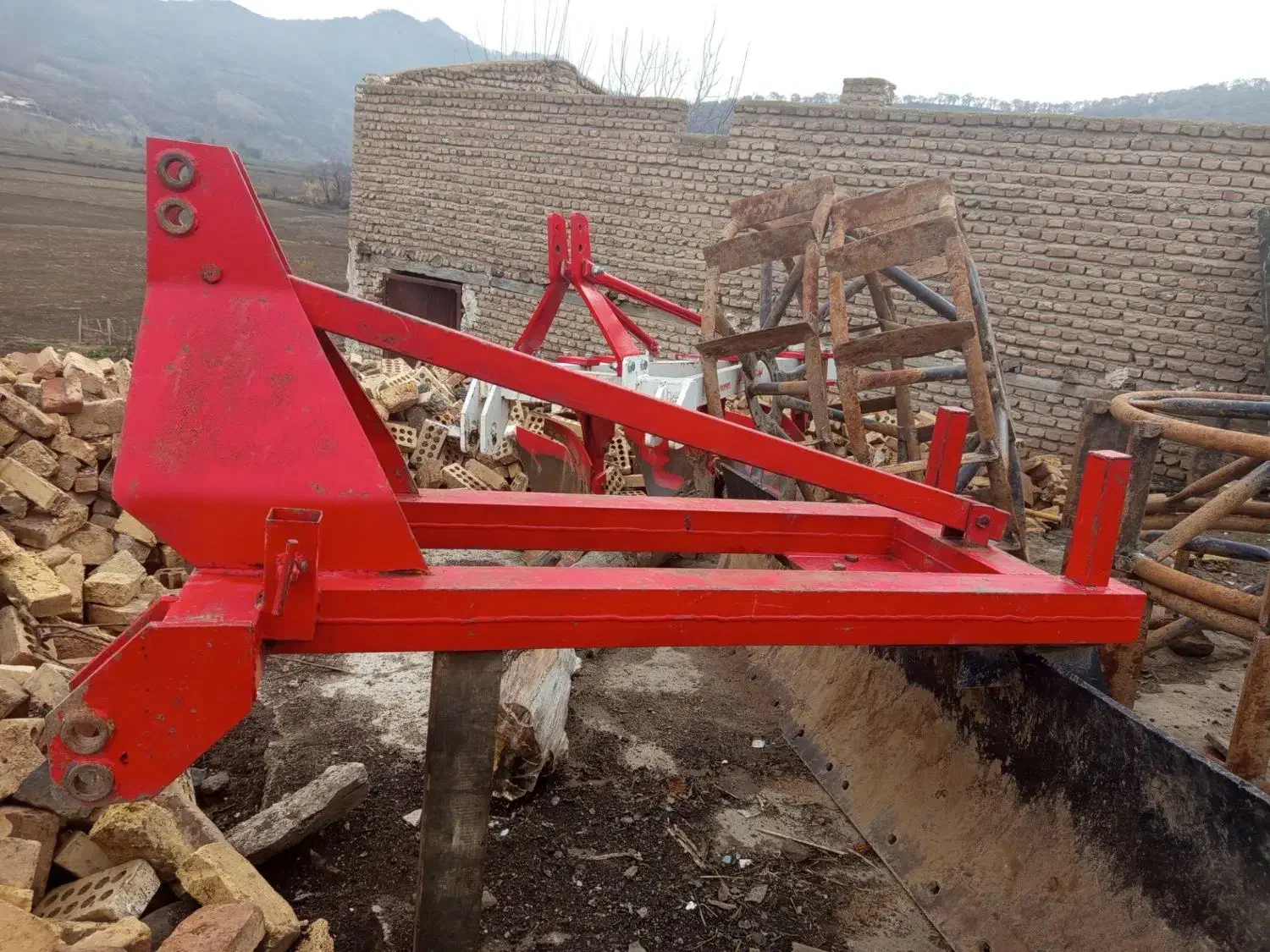 بیل ، چرخ ، گاو آهن|ابزارآلات|مینودشت, |دیوار