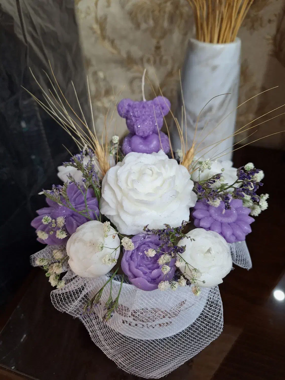 باکس گل شمعی|گل مصنوعی|کرج, کرج نو|دیوار