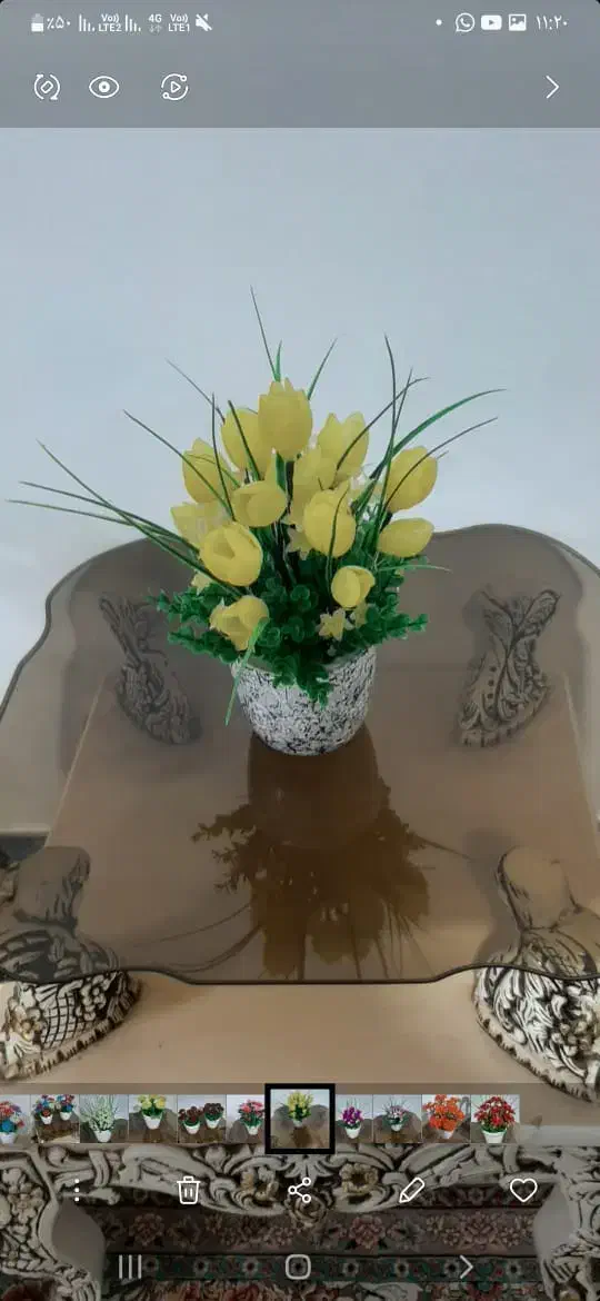 گل کریستالی|گل مصنوعی|یاسوج, |دیوار