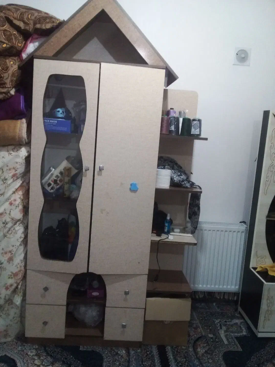 آینه قفس میز تلویزیون شیشه ای و چوبی کمد بچه|آینه|قیدار, |دیوار