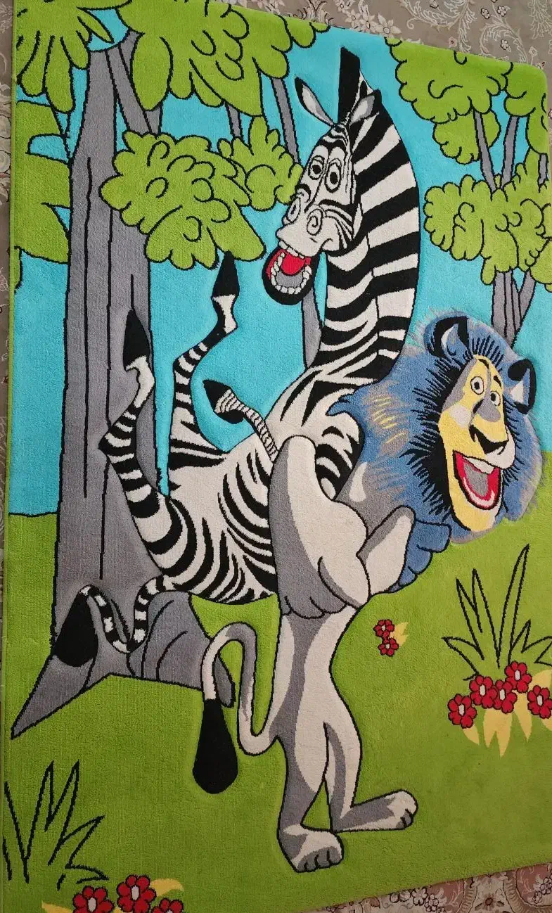 قالی اتاق کودک کاملا سالم|فرش|مسجد سلیمان, |دیوار