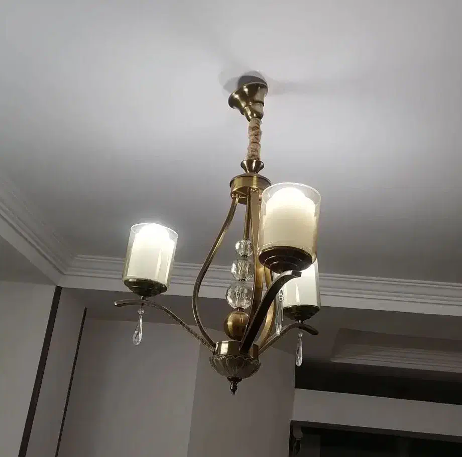 لوستر 3شاخه|لوستر و چراغ آویز|گرگان, |دیوار