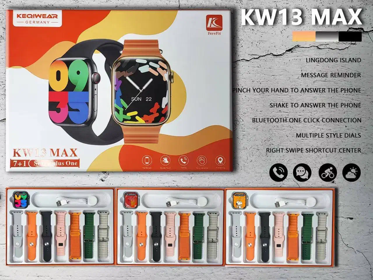 ساعت kw13max با هفت بند|ساعت|زابل, |دیوار