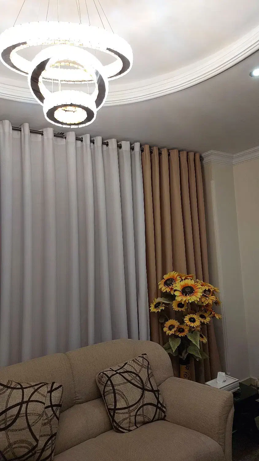 پرده کتان پانچی سالنی|پرده، رانر، رومیزی|فردیس, سرحدی|دیوار