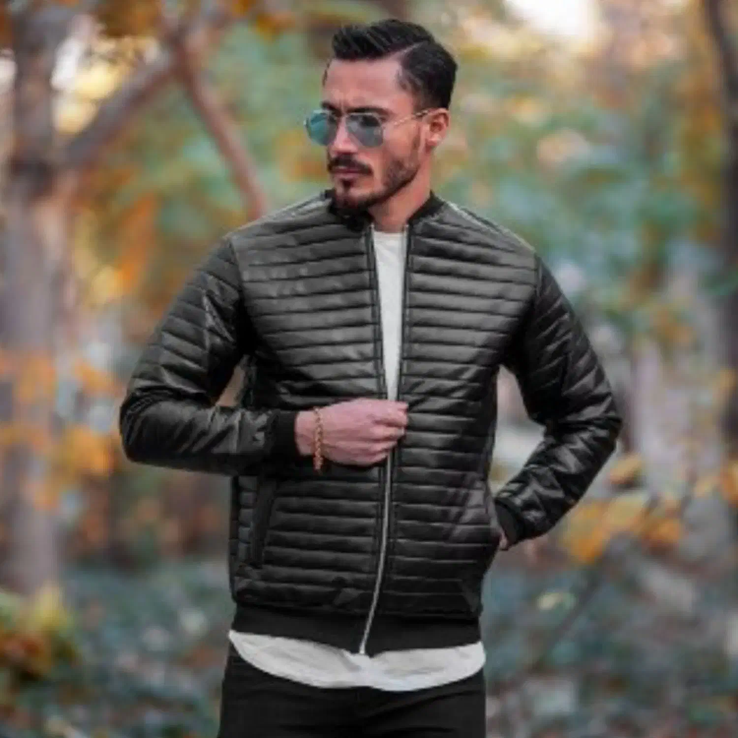 کاپشن چرم مردانه دارای رنگ بندی|لباس|کرمان, |دیوار