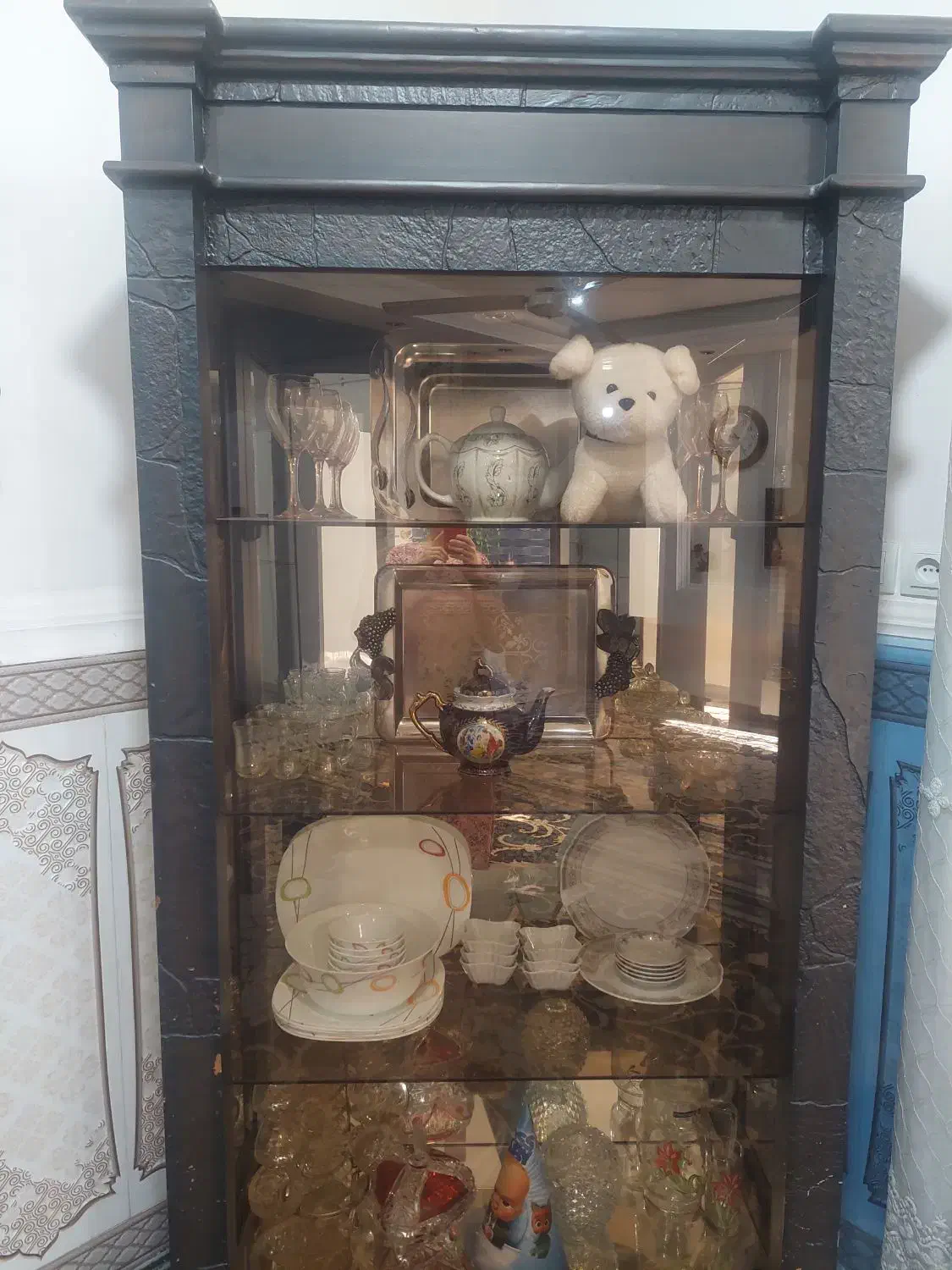 بوبه چوبی|بوفه، ویترین، کنسول|باوی, |دیوار