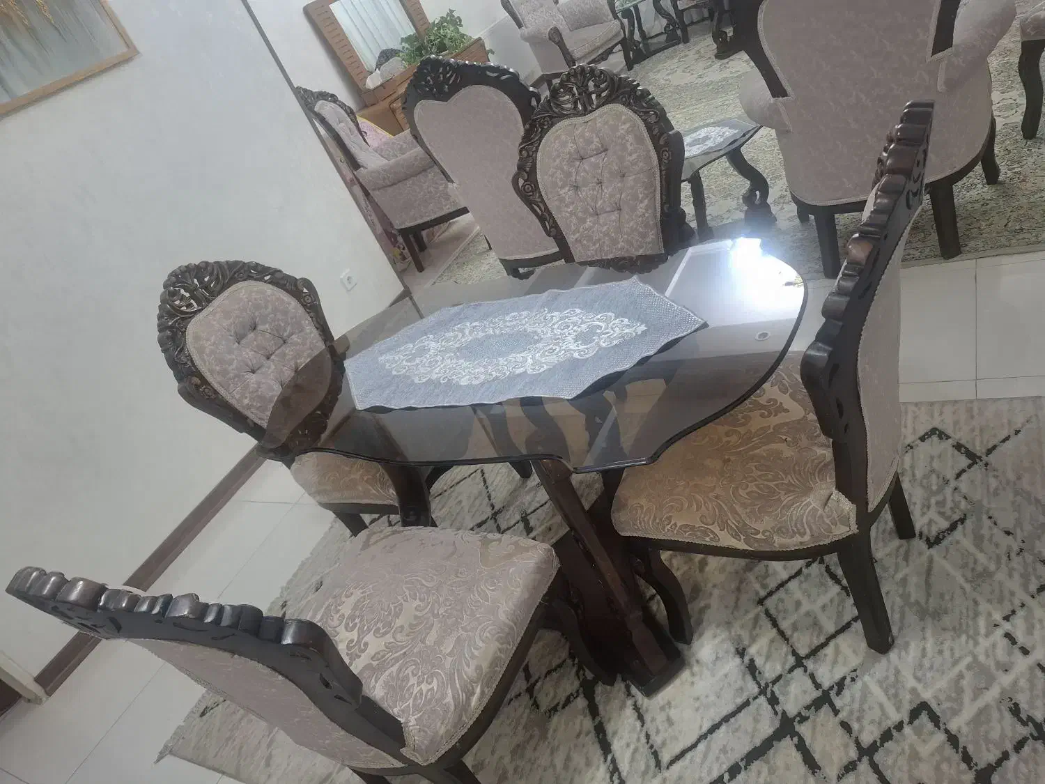 مبلمان استیل و میز غذاخوری|مبلمان خانگی و میز عسلی|اندیشه, اندیشه فاز ۴|دیوار