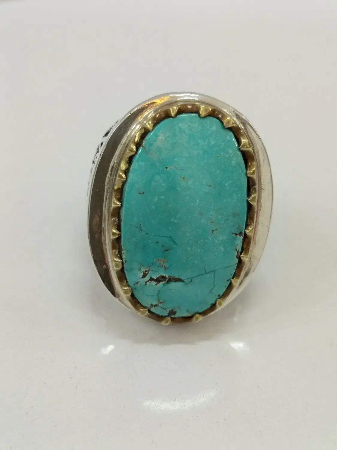 انگشتر نقره فیروزه اصلی|جواهرات|گرگان, |دیوار