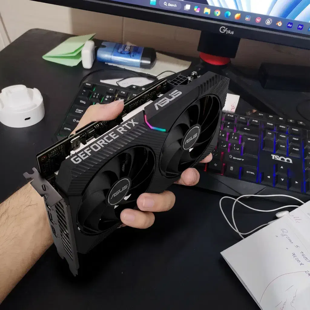 کار گرافیک Asus RTX 3050 8GB، نو با جعبه و گارانتی|قطعات و لوازم جانبی رایانه|شیراز, ارم|دیوار