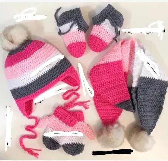 ست بافت دخترانه و پسرانه|کیف، کفش، کمربند|تبریز, |دیوار