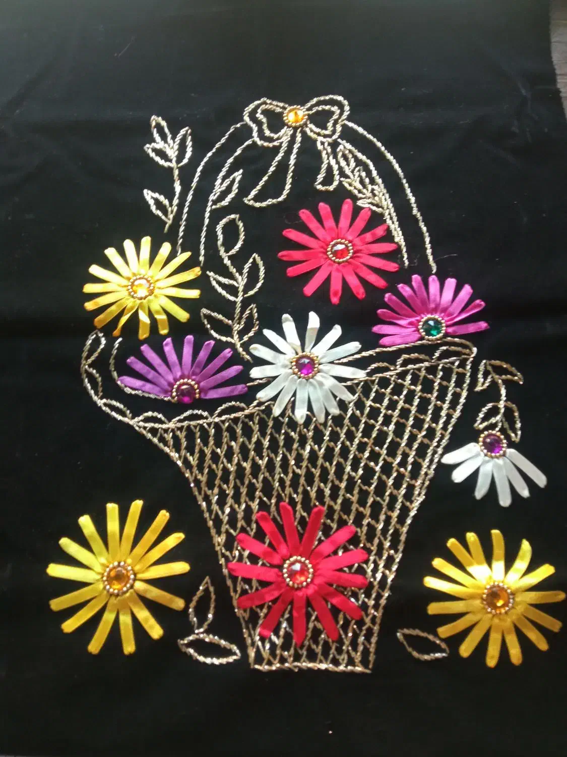 تابلو گلدوزی کاردست|صنایع دستی و سایر لوازم تزئینی|رودهن, |دیوار