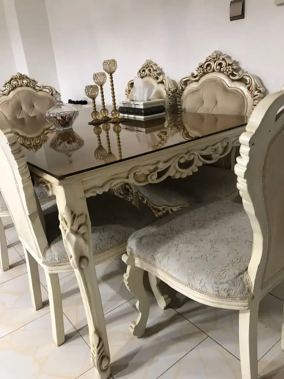 میزناهارخوری چوب راش ۶ نفره|میز و صندلی غذاخوری|کرج, شاهینویلا|دیوار