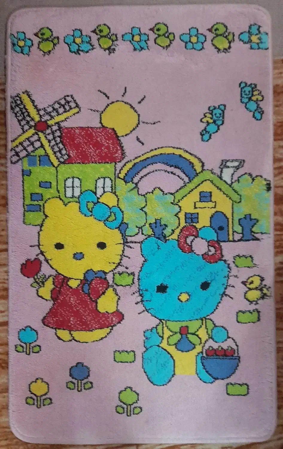 فرش ۴ متری و پادری طرح کیتی اتاق کودک|فرش|رشت, معلولین|دیوار