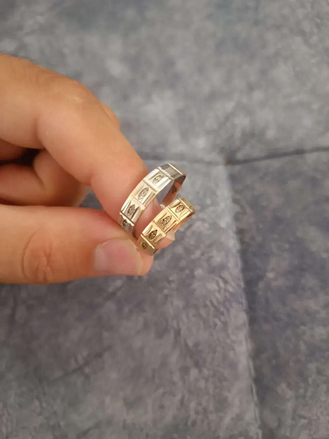 انگشتر ست حلقه طلا|جواهرات|آبدانان, |دیوار