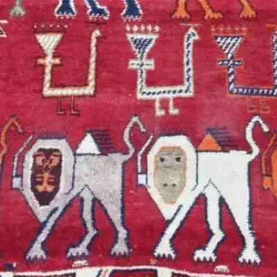 پوشان آلان دستباف قشقایی|فرش|فراشبند, |دیوار