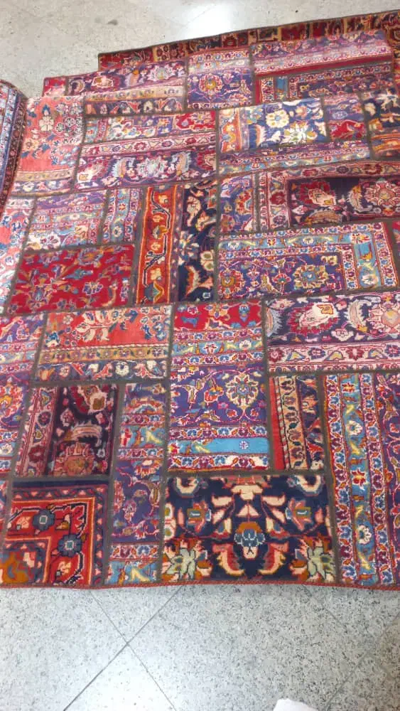 فرش چهل تکه دست بافت سالم ونو|فرش|تبریز, |دیوار