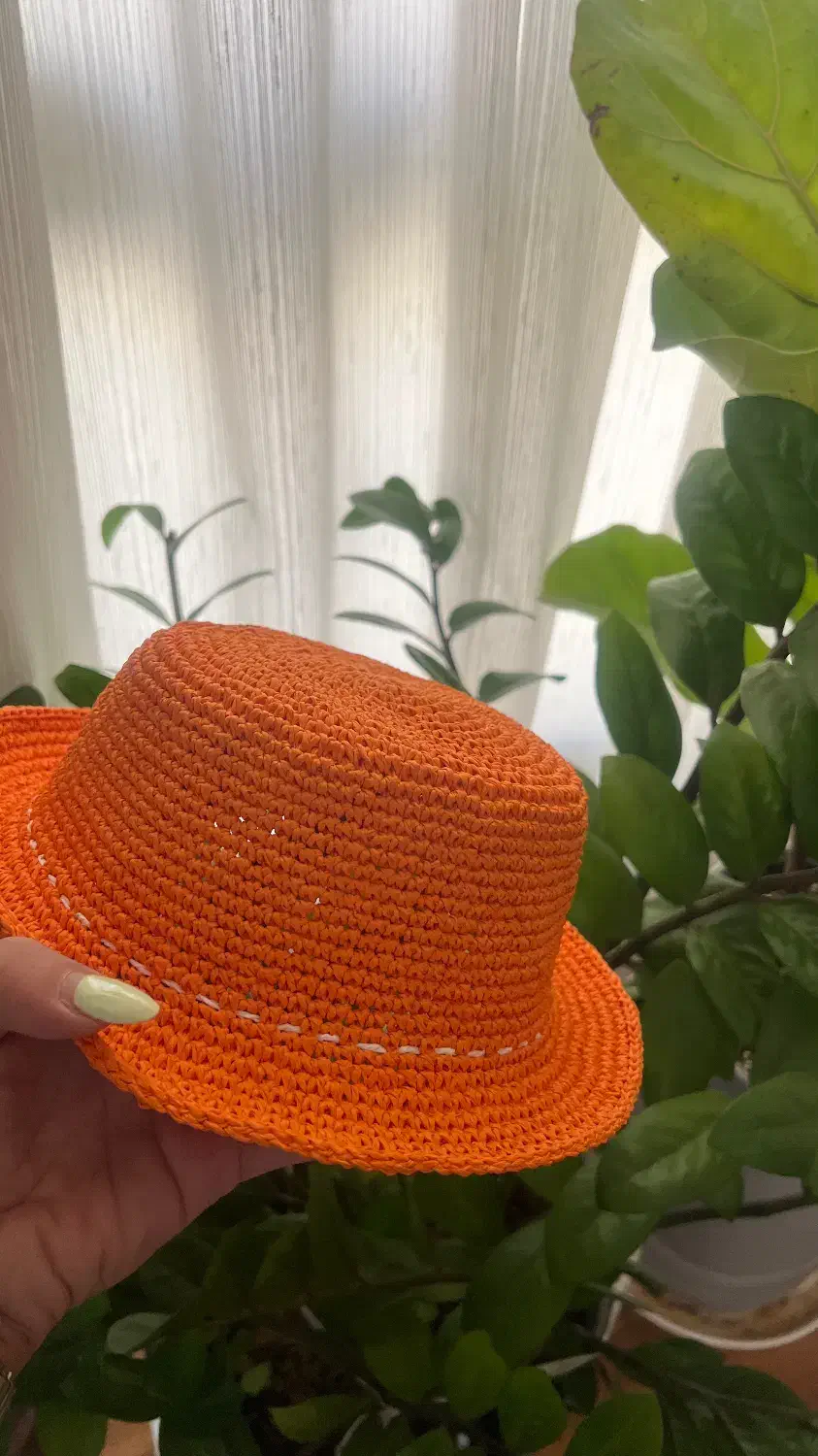 کلاه دستباف رافیا|لباس|کیش, |دیوار