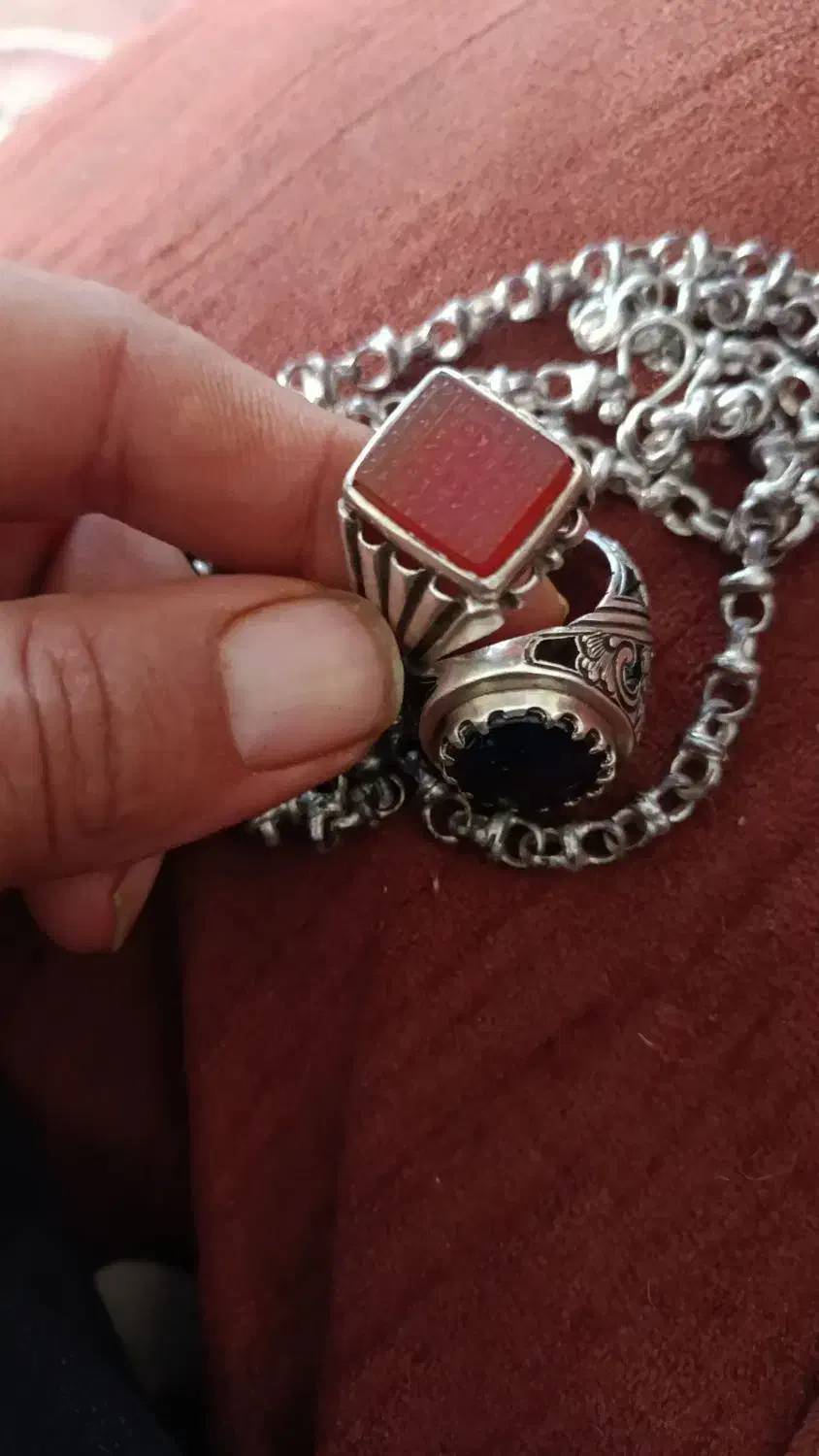 زنجیر نقره دزفولی.چهل نه خونه خط زیبا . .|جواهرات|خمینیشهر, |دیوار