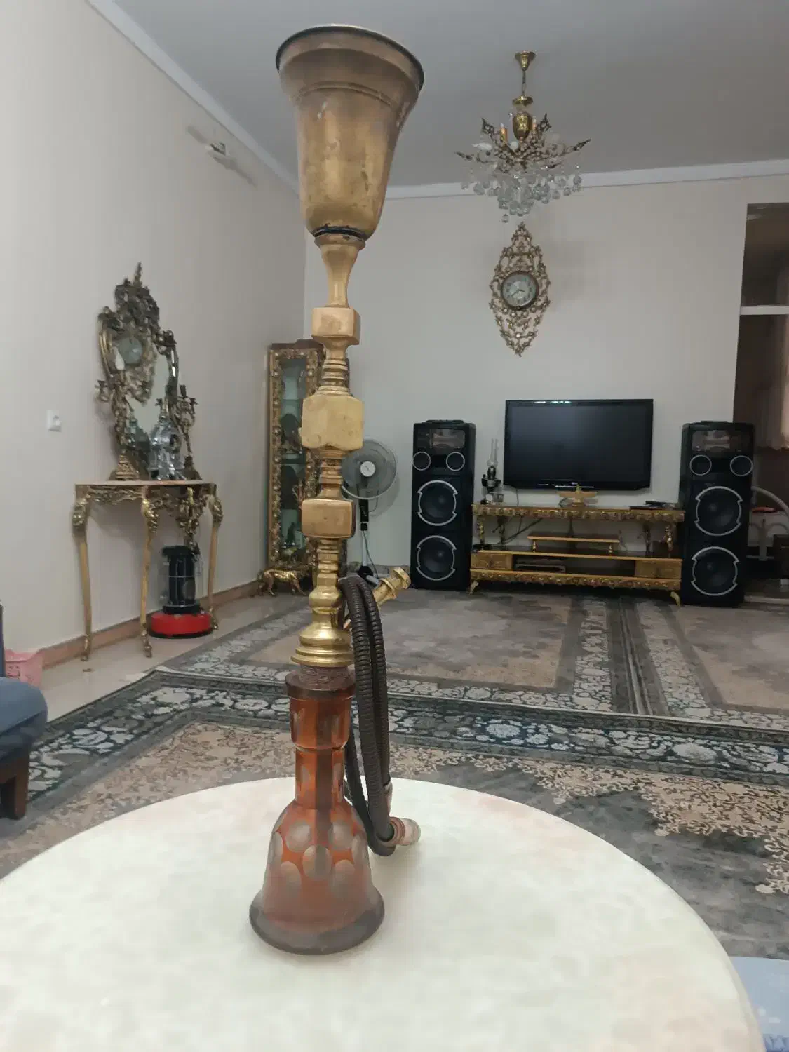 قلیون برنجی|کلکسیون اشیاء عتیقه|شهریار, شهرک بهاران (ویره)|دیوار