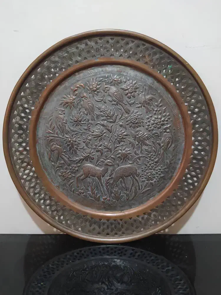 سینی مسی|کلکسیون اشیاء عتیقه|تهران, مسعودیه|دیوار