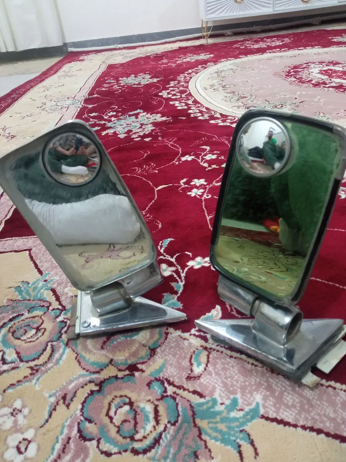 یک جفت آینەی تمام استیل کادیلاکی مخصوص پیکان|قطعات یدکی و لوازم جانبی|سرشیو, |دیوار