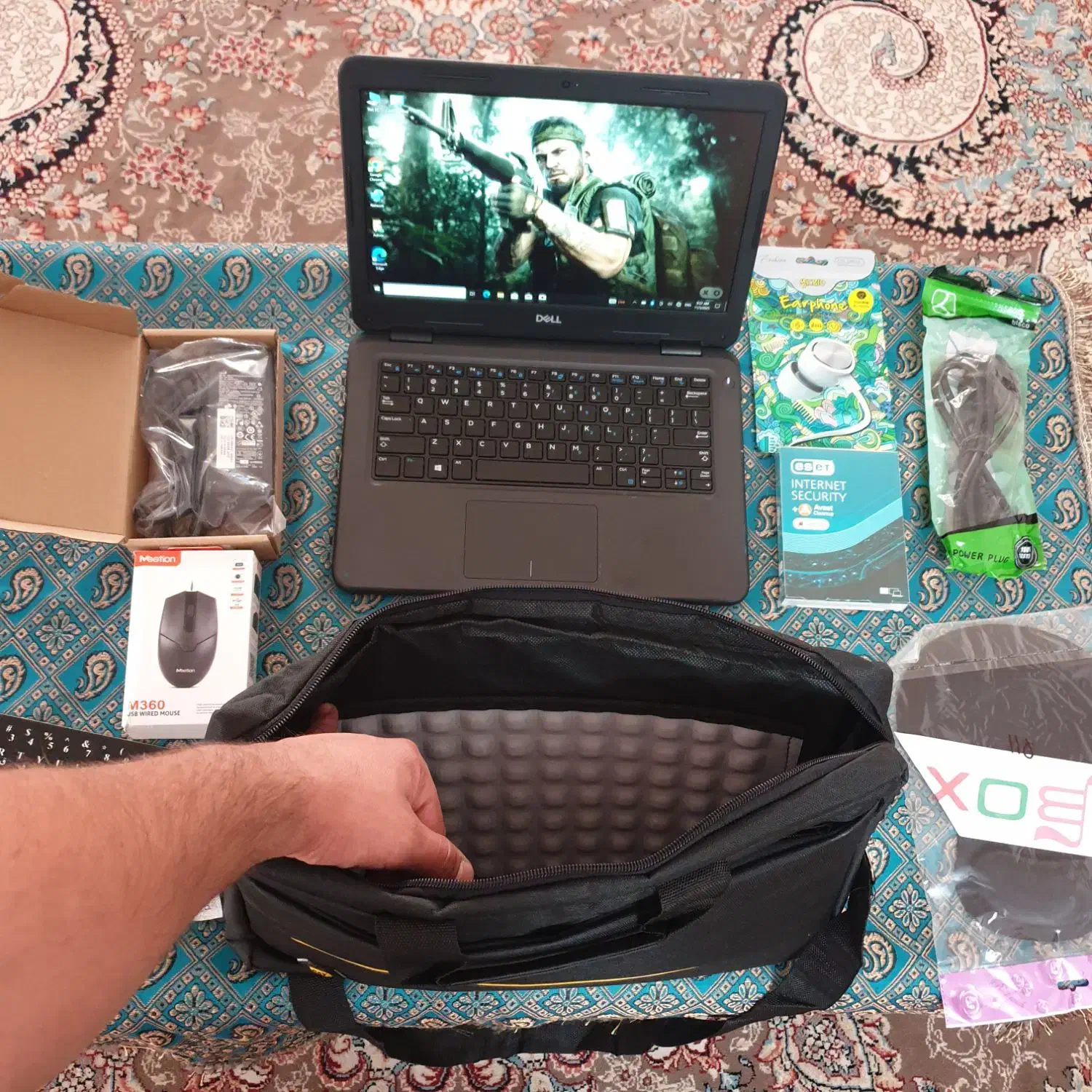 لپ تاپ مهندسی Dell لمسی با لوازم کامل|رایانه همراه|شیراز, پشم شیشه|دیوار