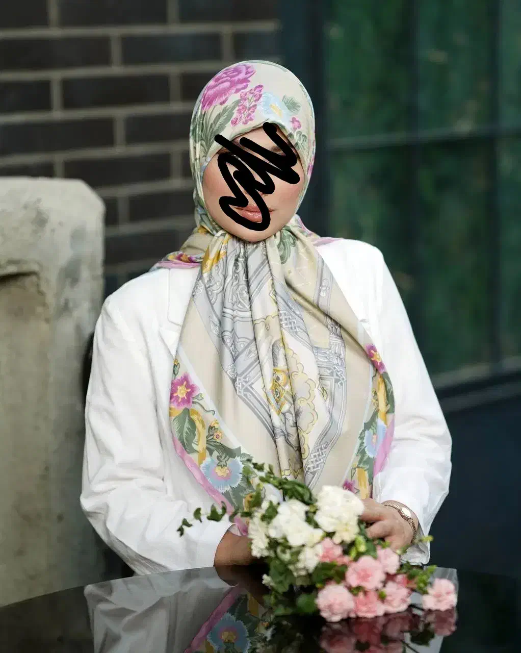 روسری ابریشم ژاکارد|لباس|قزوین, |دیوار