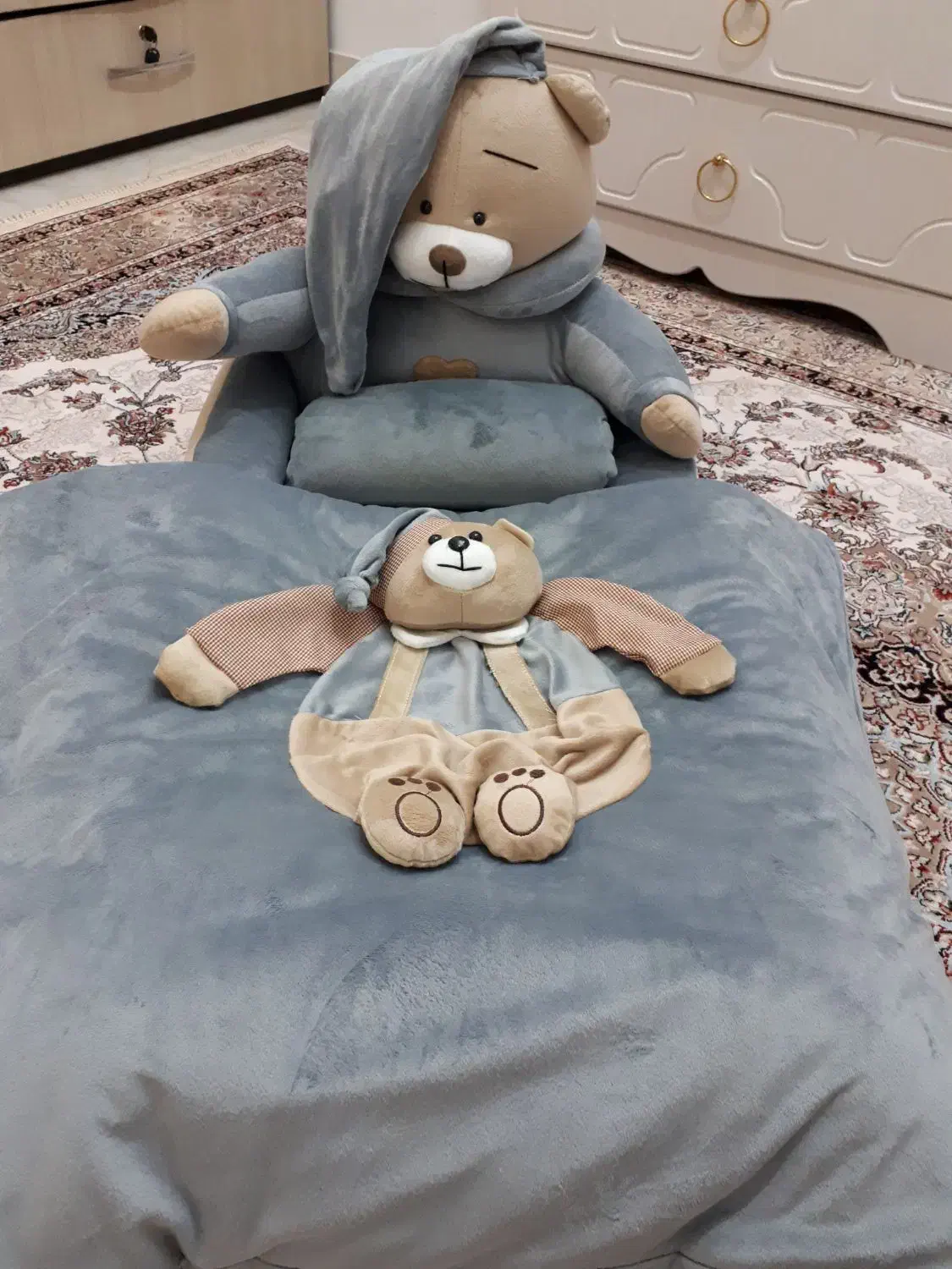 تشک گارد دار نوزاد طرح خرس نانان طوسی|اسباب و اثاث بچه|باقرشهر, |دیوار