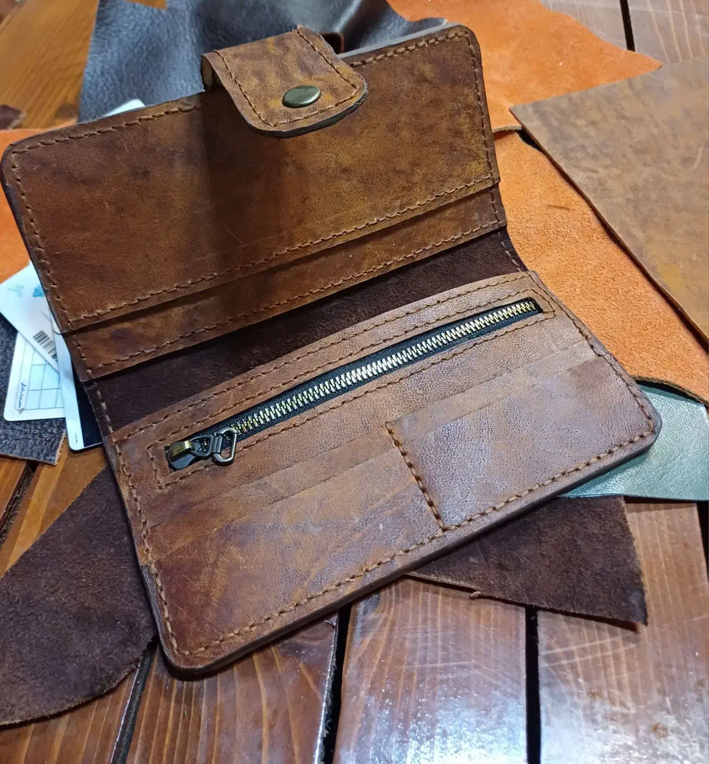 کیف پول چرم شتری|کیف، کفش، کمربند|رامسر, |دیوار