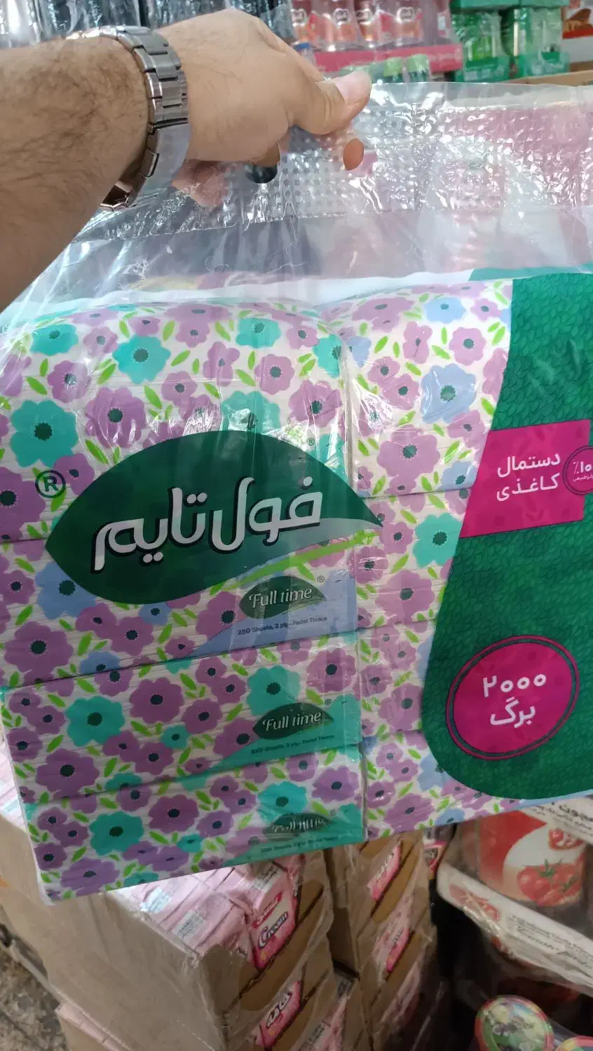 دستمال اقتصادی ۵۰۰ برگ فول تایم|مواد شوینده و دستمال کاغذی|اصفهان, زهران|دیوار