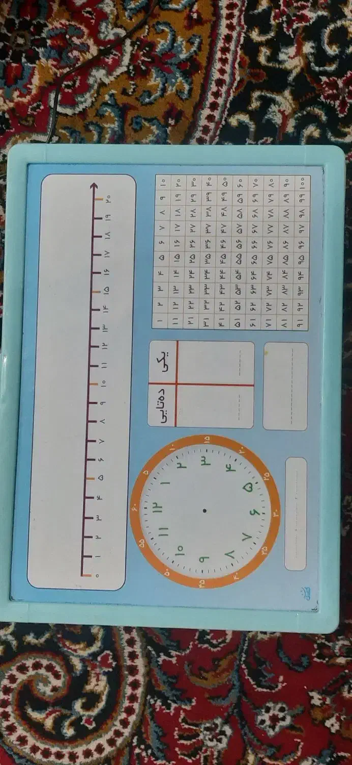 تخته وایت برد ریاضی یار اول و دوم ابتدایی|لوازم التحریر|دزفول, |دیوار