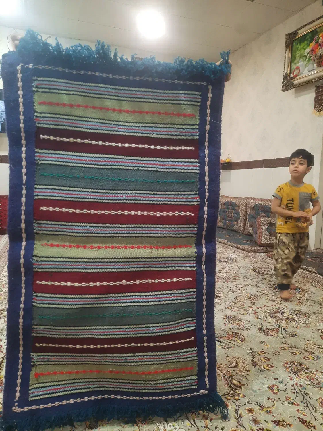 فرش سنتی دست بافت|فرش|فردوس (خراسان), |دیوار