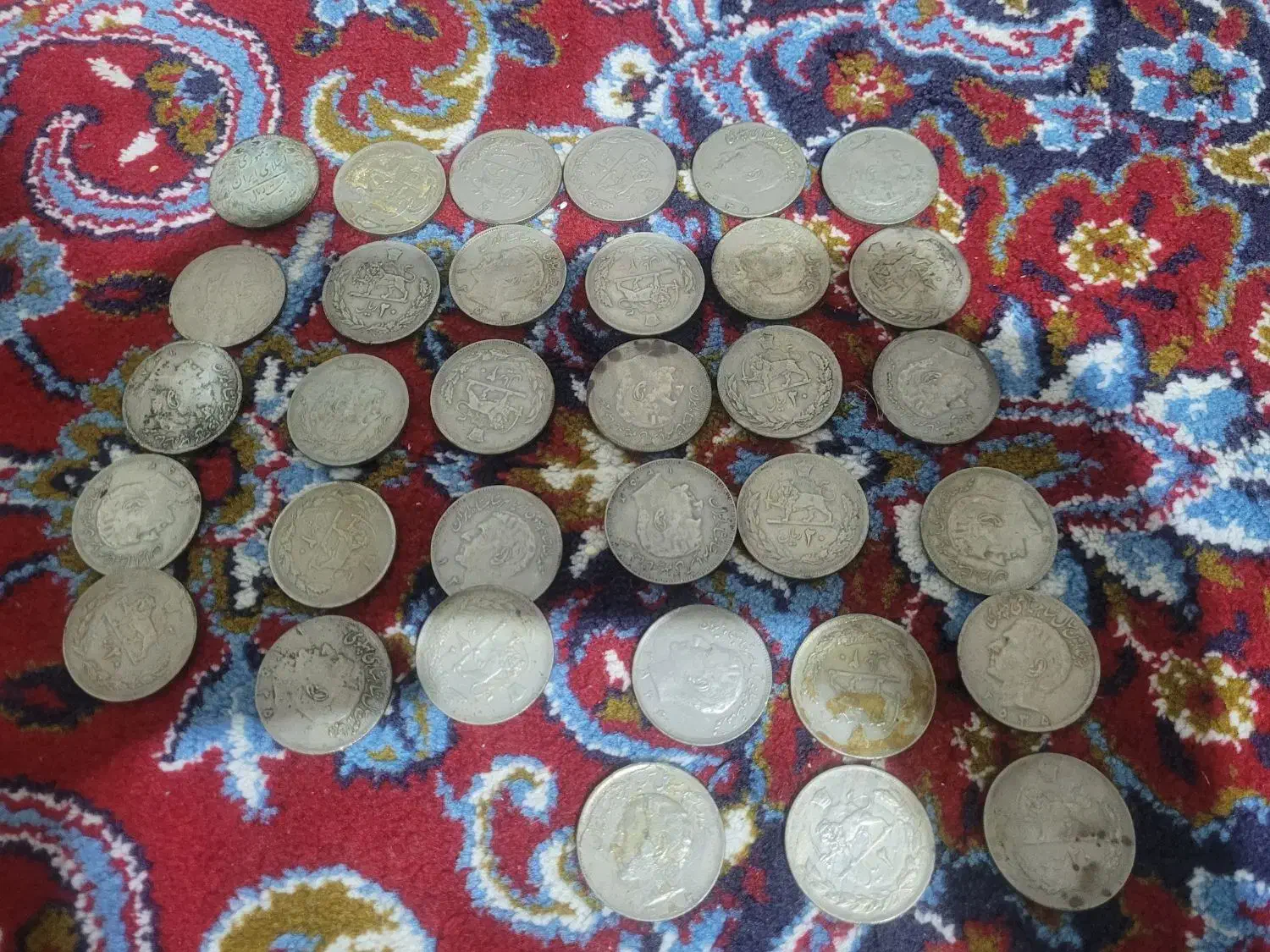سکه های پهلوی. قیمت پایه می باشد|کلکسیون سکه، تمبر، اسکناس|رشت, کوی طالقانی|دیوار