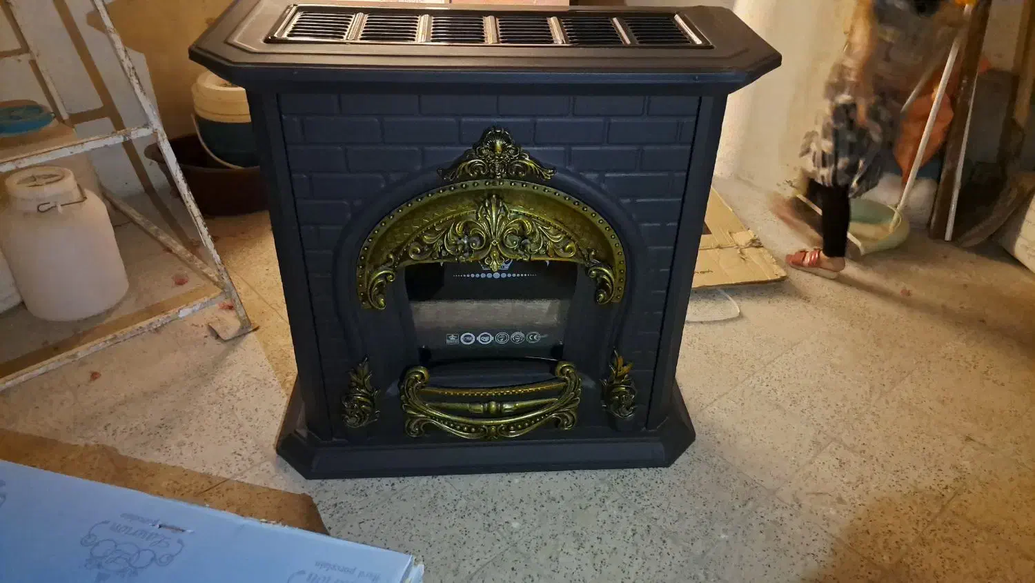 فرشی بخاری|بخاری، هیتر، شومینه|کاشان, درب زنجیر|دیوار