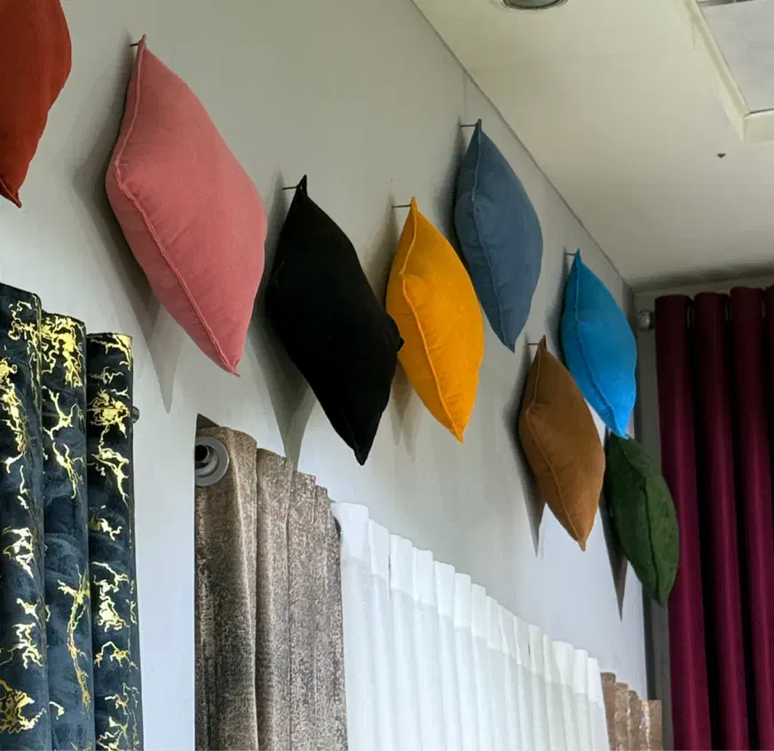 کوسن رنگی|پرده، رانر، رومیزی|یزد, |دیوار