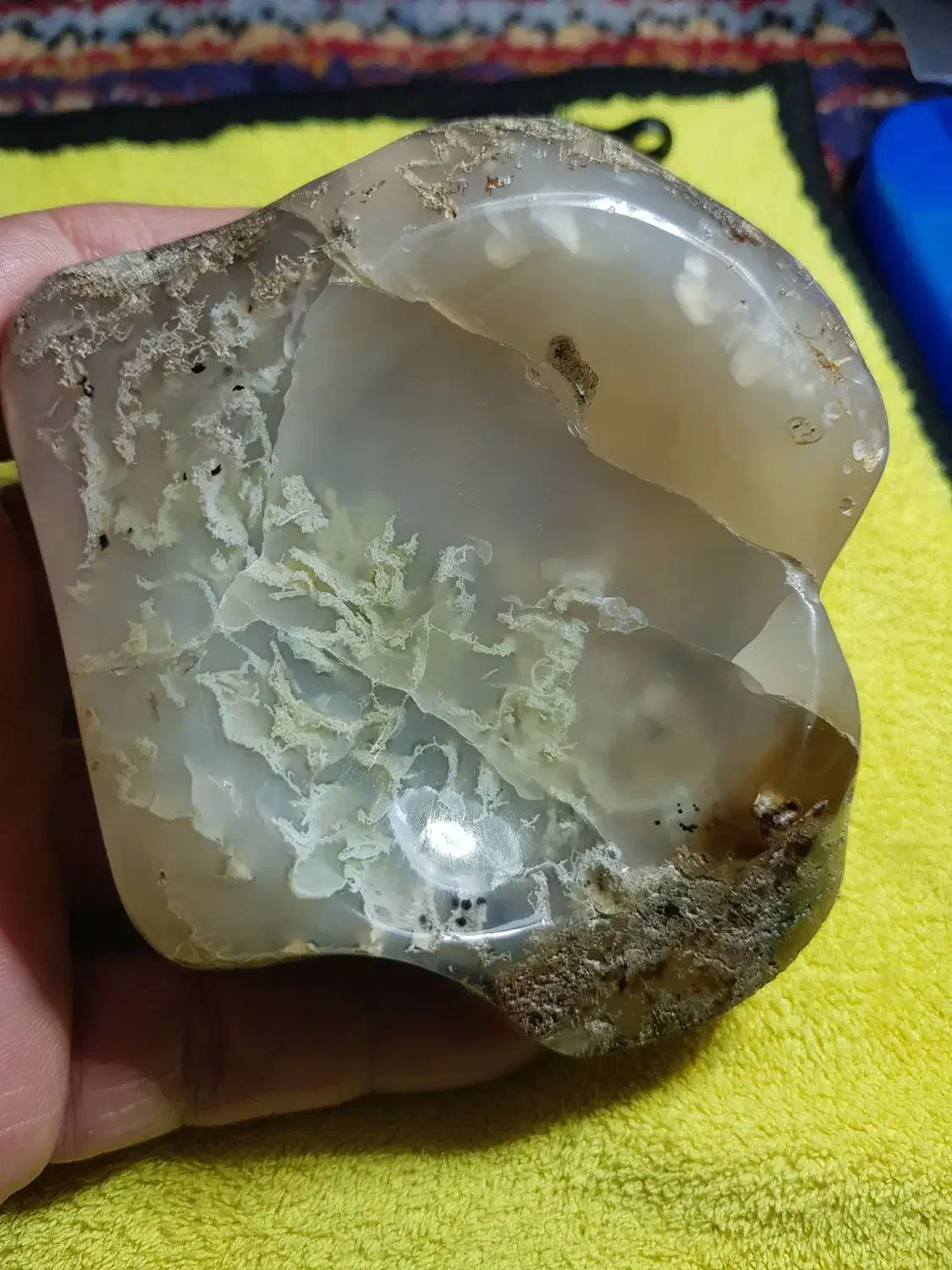 زیرسیگاری عقیق شجر ۳۹۵ گرمی تیکه خاصِ کلکسیونیها|کلکسیون اشیاء عتیقه|ارومیه, |دیوار